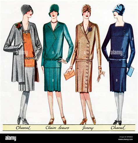 coco chanel fashion drawings|Coco Chanel dresses 1920.